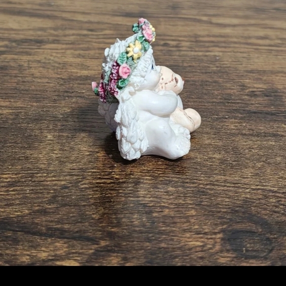 1996 Vintage Dreamsicles Playmates Angel Cherub Holding Teddy Bear Figurine - Picture 10 of 12